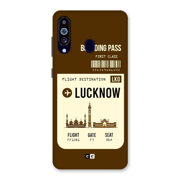 Lucknow Boarding Pass Back Case for Galaxy M40