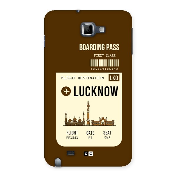 Lucknow Boarding Pass Back Case for Galaxy Note