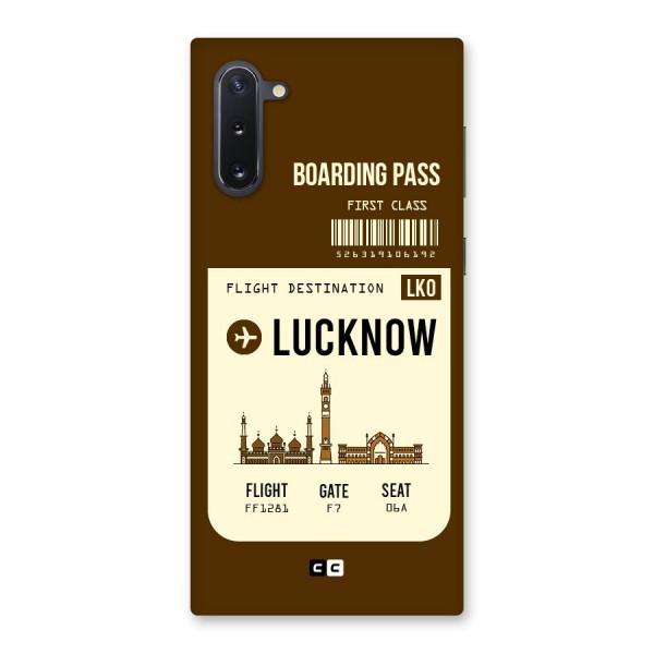 Lucknow Boarding Pass Back Case for Galaxy Note 10