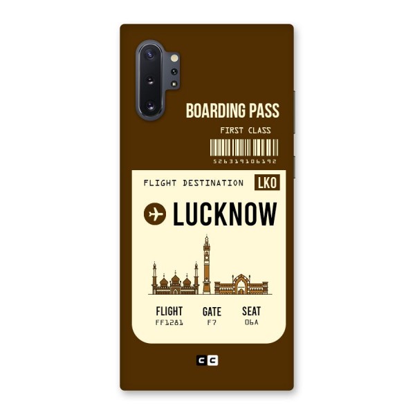 Lucknow Boarding Pass Back Case for Galaxy Note 10 Plus