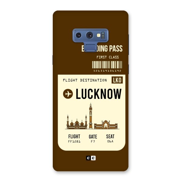 Lucknow Boarding Pass Back Case for Galaxy Note 9