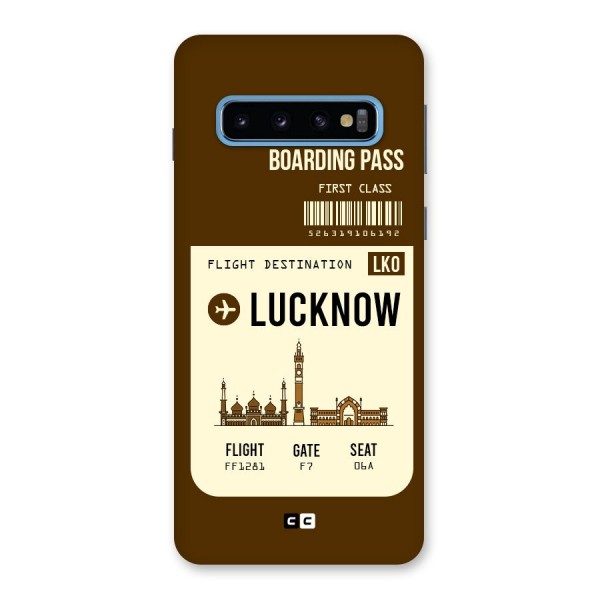 Lucknow Boarding Pass Back Case for Galaxy S10