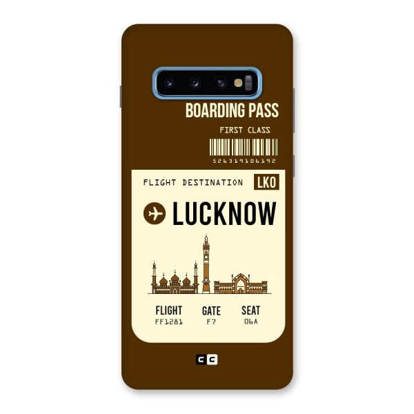 Lucknow Boarding Pass Back Case for Galaxy S10 Plus