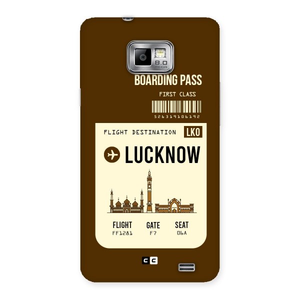 Lucknow Boarding Pass Back Case for Galaxy S2