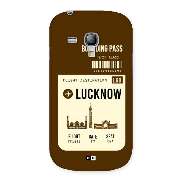 Lucknow Boarding Pass Back Case for Galaxy S3 Mini