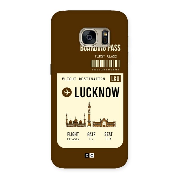 Lucknow Boarding Pass Back Case for Galaxy S7