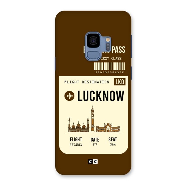 Lucknow Boarding Pass Back Case for Galaxy S9