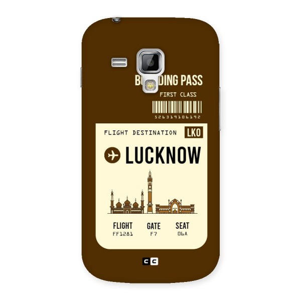 Lucknow Boarding Pass Back Case for Galaxy S Duos