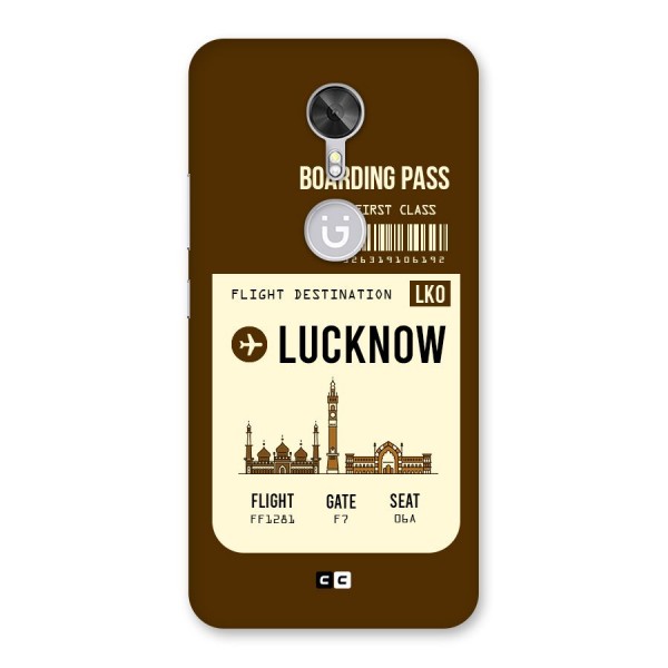 Lucknow Boarding Pass Back Case for Gionee A1