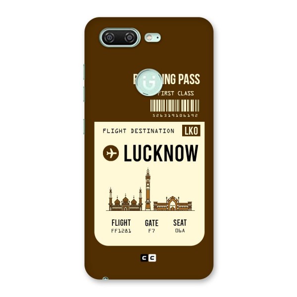 Lucknow Boarding Pass Back Case for Gionee S10