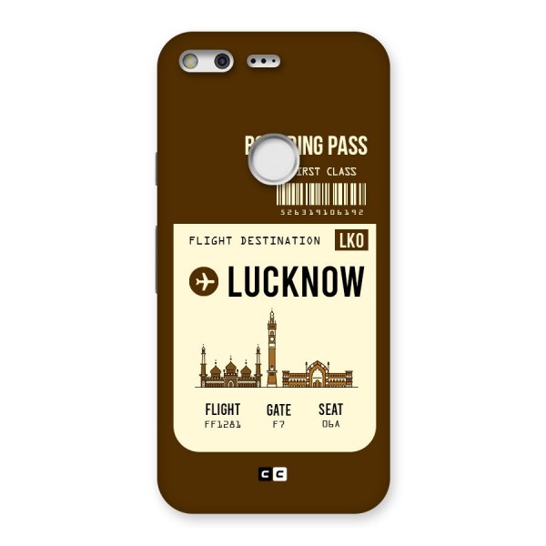 Lucknow Boarding Pass Back Case for Google Pixel