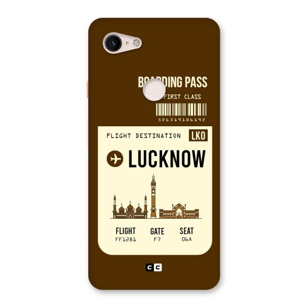 Lucknow Boarding Pass Back Case for Google Pixel 3 XL