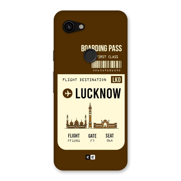 Lucknow Boarding Pass Back Case for Google Pixel 3a