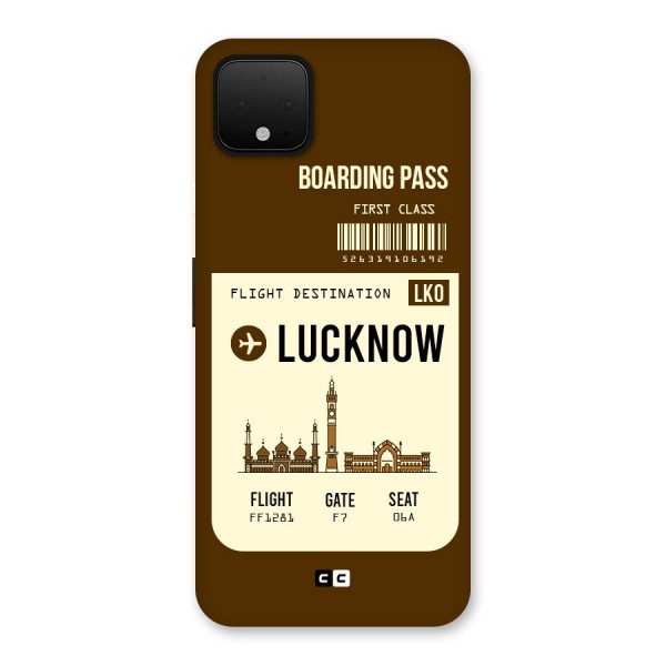 Lucknow Boarding Pass Back Case for Google Pixel 4 XL