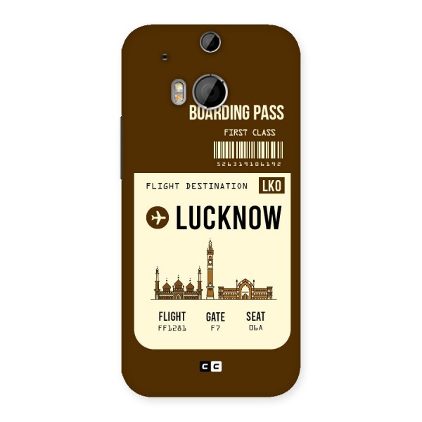 Lucknow Boarding Pass Back Case for HTC One M8