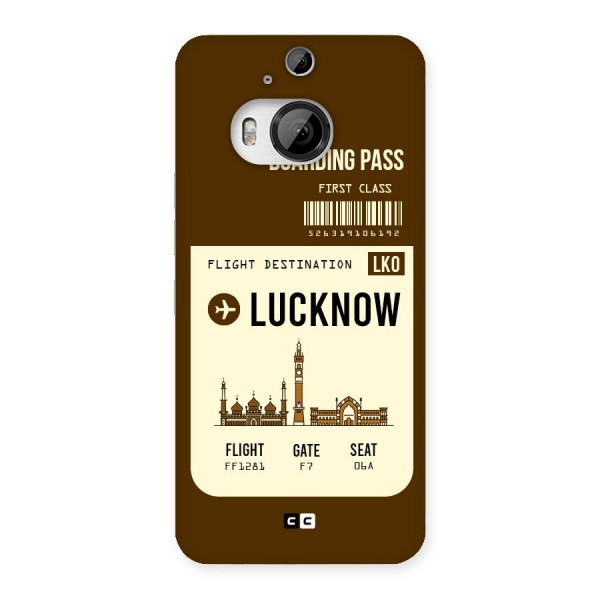 Lucknow Boarding Pass Back Case for HTC One M9 Plus