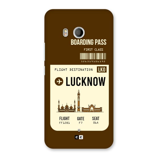 Lucknow Boarding Pass Back Case for HTC U11