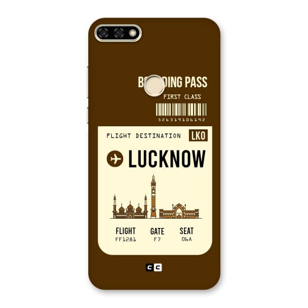 Lucknow Boarding Pass Back Case for Honor 7A