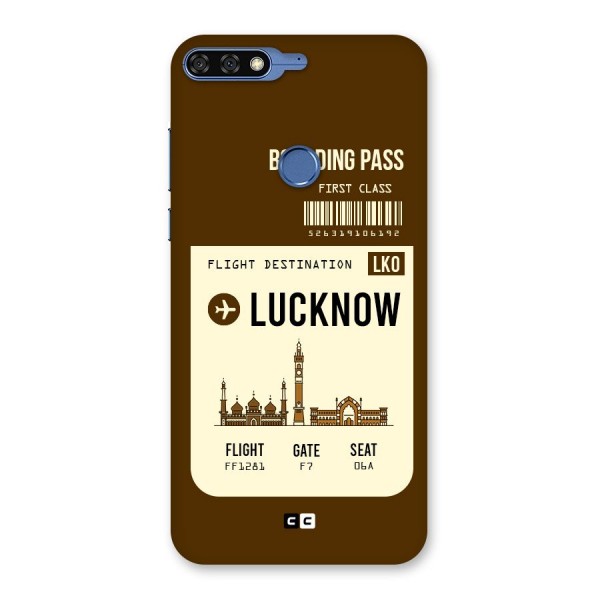 Lucknow Boarding Pass Back Case for Honor 7C