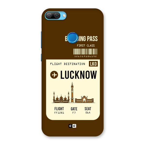 Lucknow Boarding Pass Back Case for Honor 9N