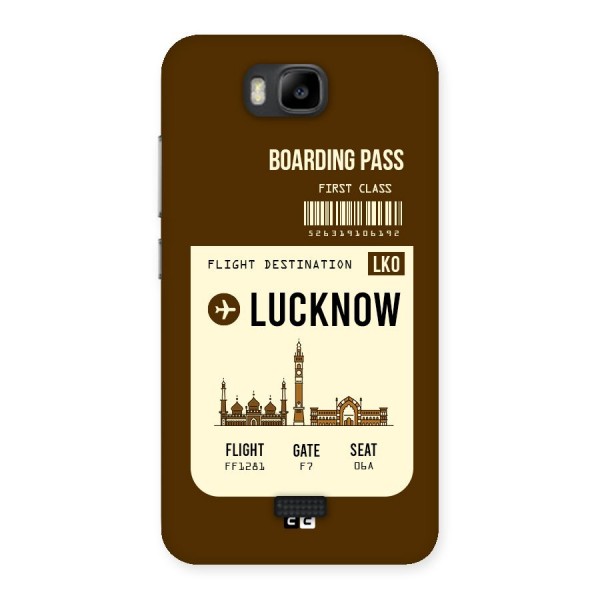 Lucknow Boarding Pass Back Case for Honor Bee
