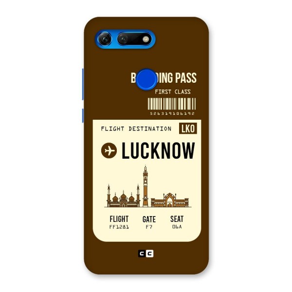 Lucknow Boarding Pass Back Case for Honor View 20