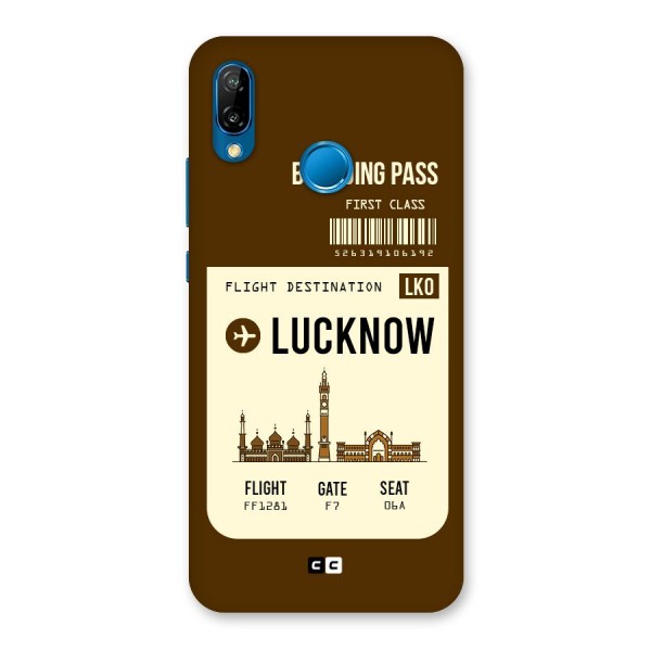 Lucknow Boarding Pass Back Case for Huawei P20 Lite