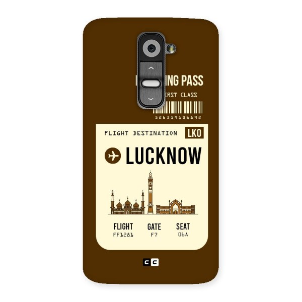Lucknow Boarding Pass Back Case for LG G2