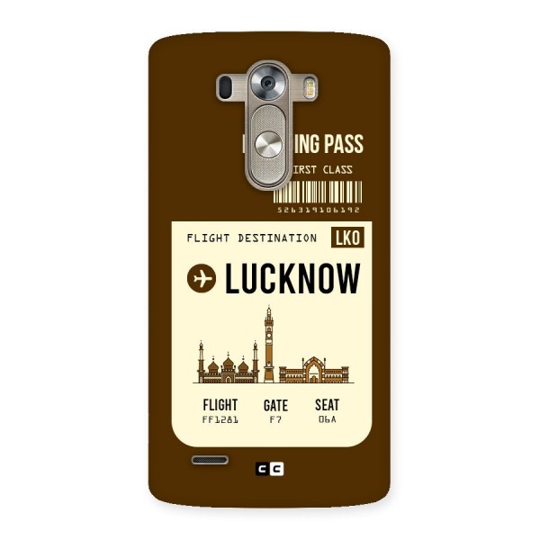 Lucknow Boarding Pass Back Case for LG G3