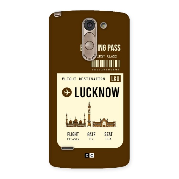 Lucknow Boarding Pass Back Case for LG G3 Stylus