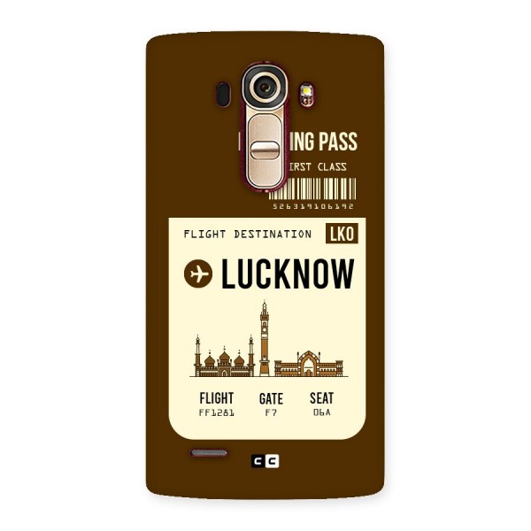 Lucknow Boarding Pass Back Case for LG G4