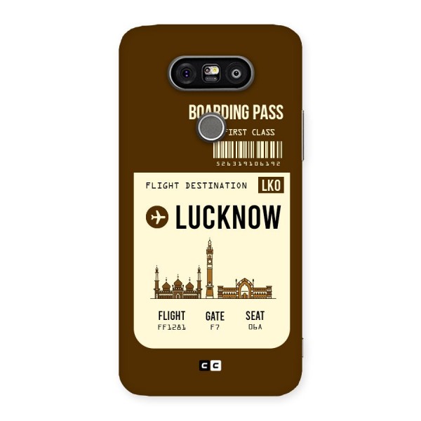 Lucknow Boarding Pass Back Case for LG G5
