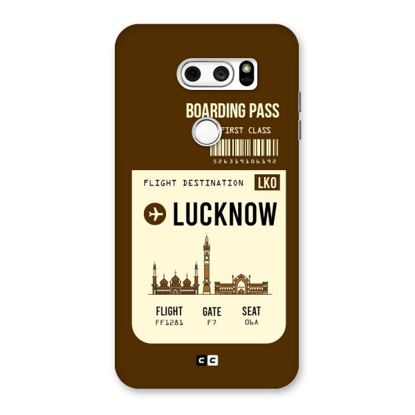 Lucknow Boarding Pass Back Case for LG V30