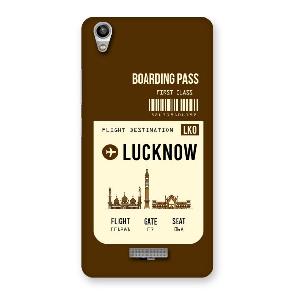 Lucknow Boarding Pass Back Case for Lava-Pixel-V1