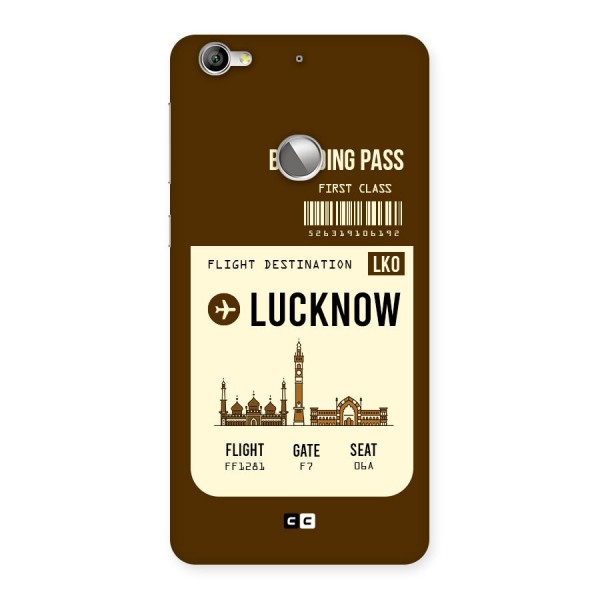 Lucknow Boarding Pass Back Case for LeTV Le 1s