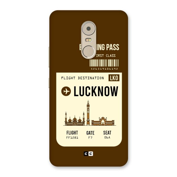 Lucknow Boarding Pass Back Case for Lenovo K6 Note