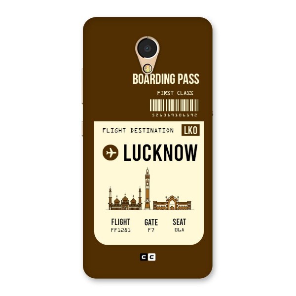 Lucknow Boarding Pass Back Case for Lenovo P2