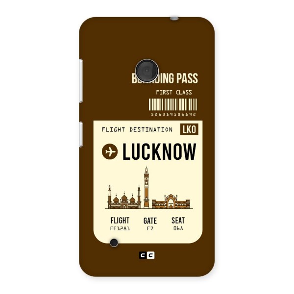 Lucknow Boarding Pass Back Case for Lumia 530