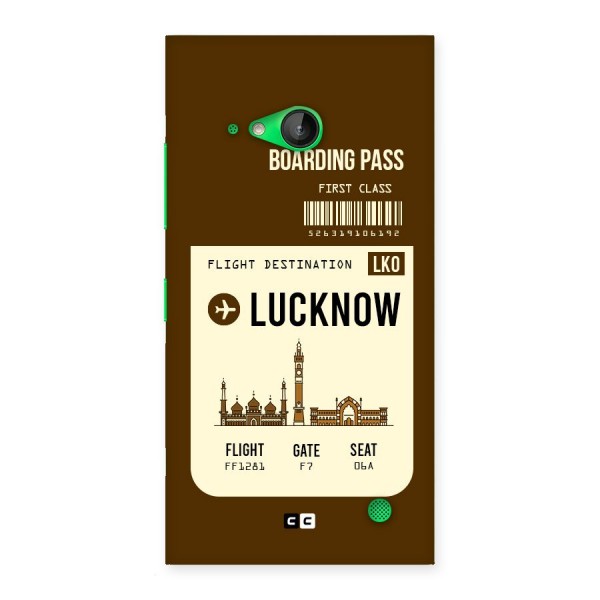 Lucknow Boarding Pass Back Case for Lumia 730