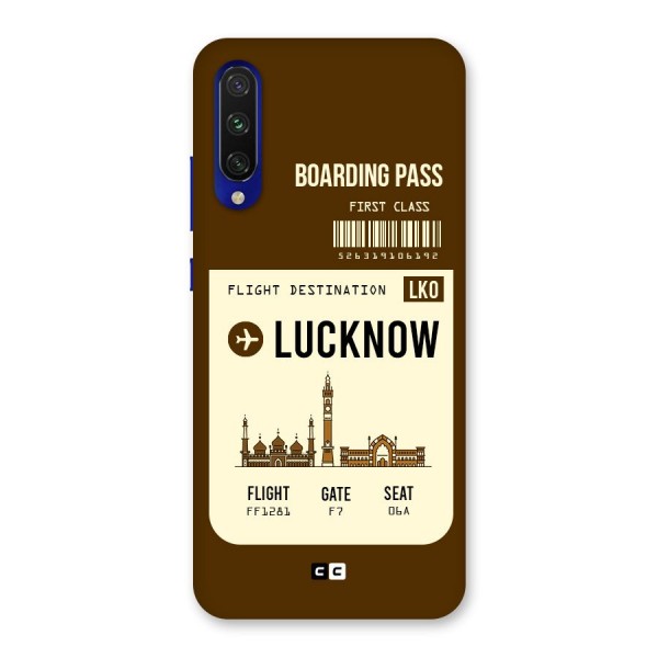 Lucknow Boarding Pass Back Case for Mi A3