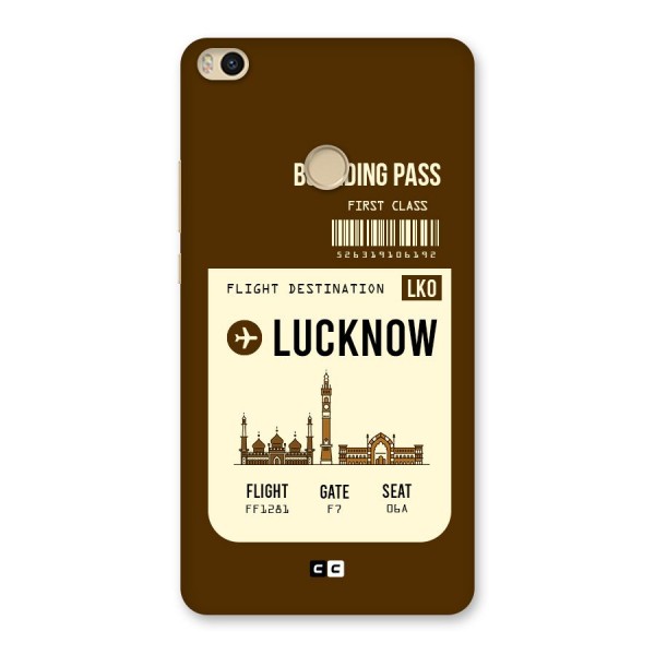 Lucknow Boarding Pass Back Case for Mi Max 2