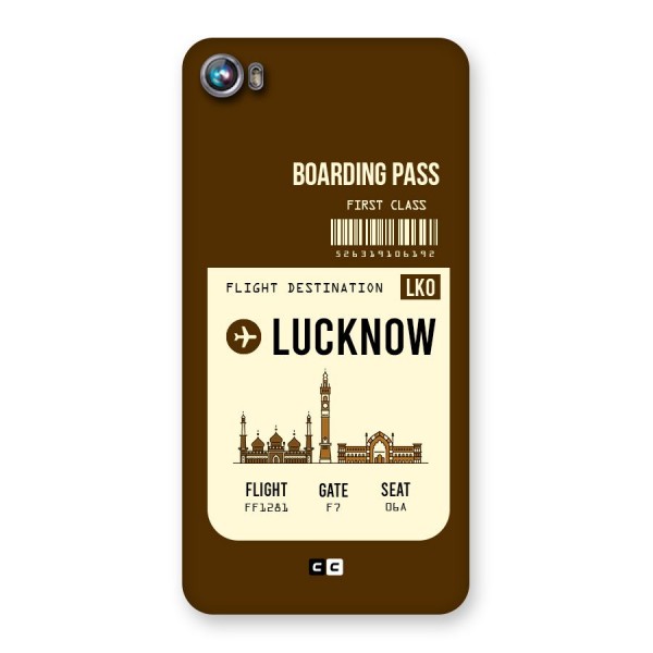 Lucknow Boarding Pass Back Case for Micromax Canvas Fire 4 A107