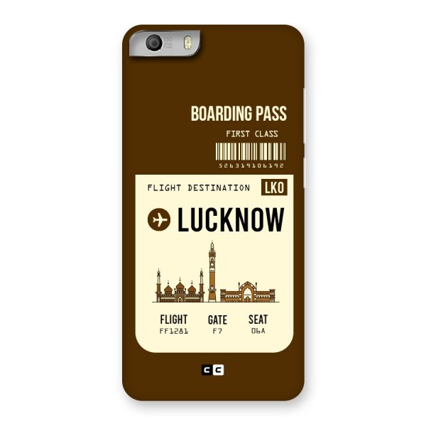 Lucknow Boarding Pass Back Case for Micromax Canvas Knight 2