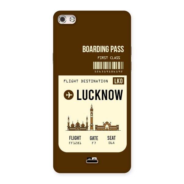 Lucknow Boarding Pass Back Case for Micromax Canvas Silver 5