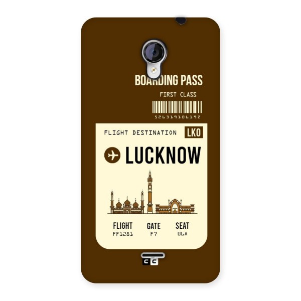 Lucknow Boarding Pass Back Case for Micromax Unite 2 A106