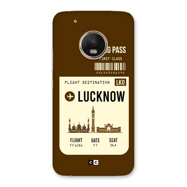 Lucknow Boarding Pass Back Case for Moto G5 Plus