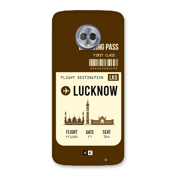 Lucknow Boarding Pass Back Case for Moto G6 Plus