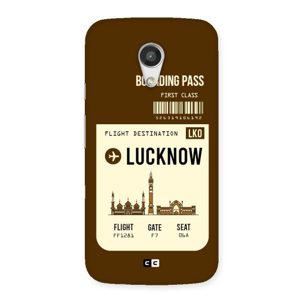 Lucknow Boarding Pass Back Case for Moto G 2nd Gen