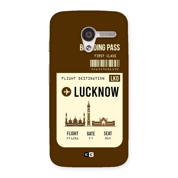 Lucknow Boarding Pass Back Case for Moto X