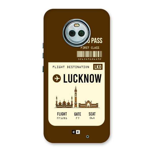 Lucknow Boarding Pass Back Case for Moto X4